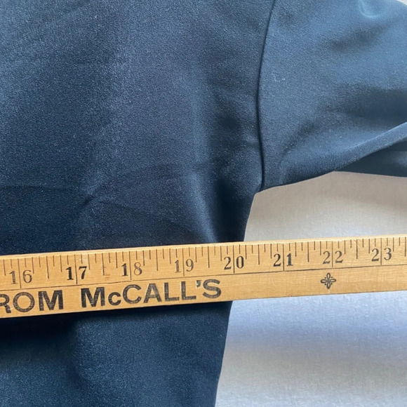 Oak + Fort drape front long sleeve black  Oversized blouse Sz XS - Picture 10 of 11